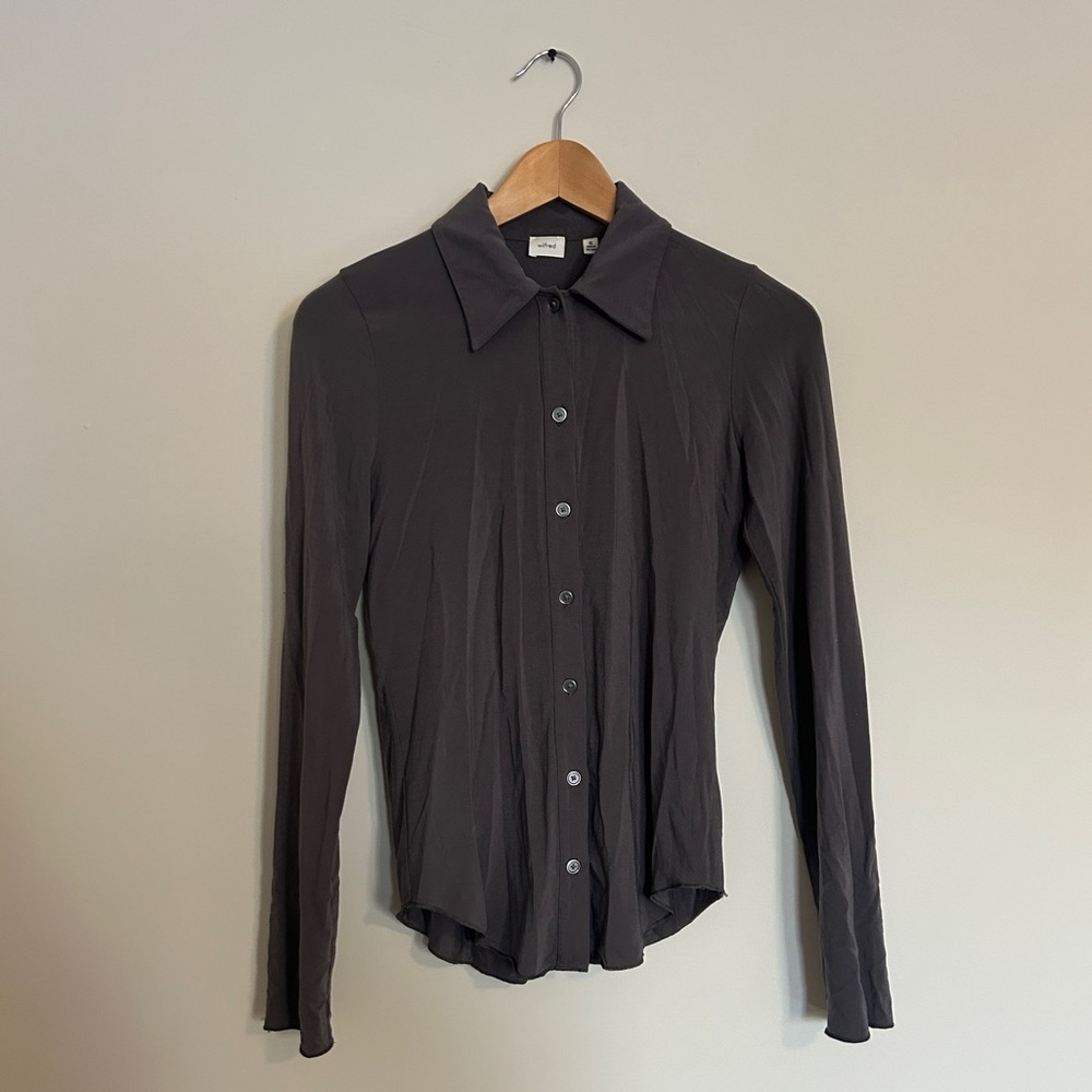 Wilfred Knit Button Down Shirt